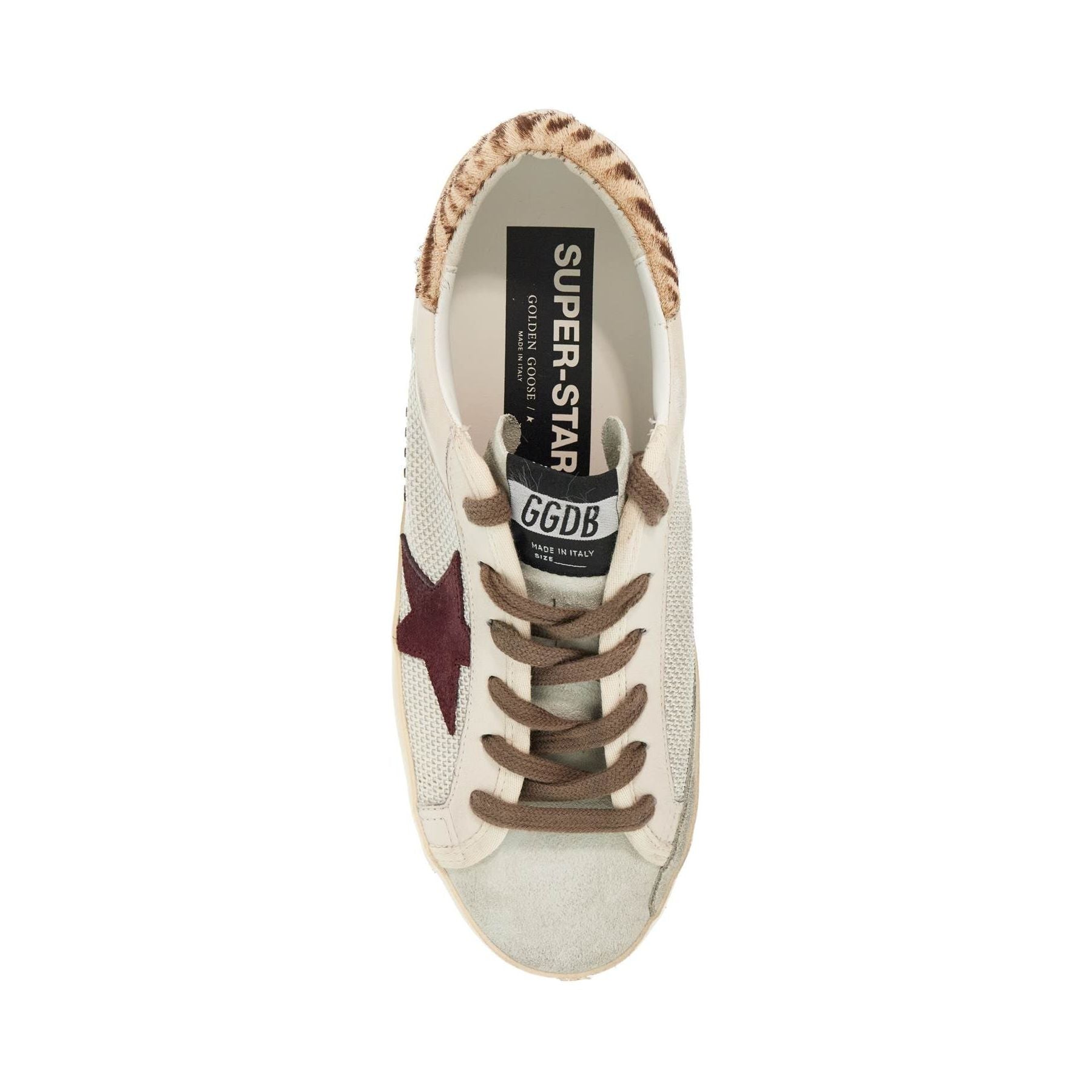 GOLDEN GOOSE-Super Star Canvas And Leather Sneakers -JOHN JULIA.