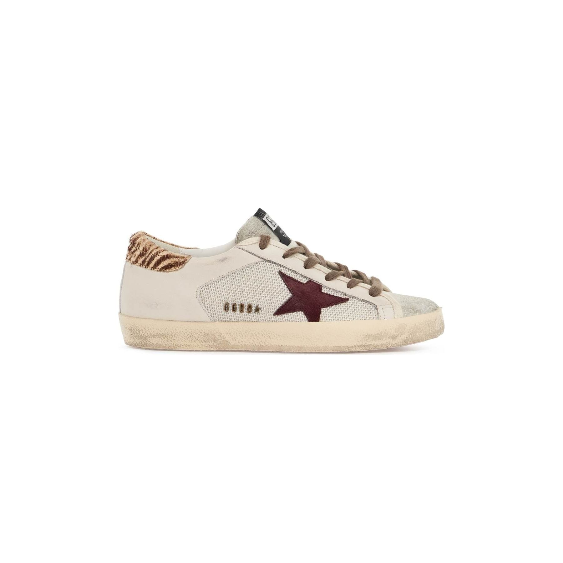 GOLDEN GOOSE-Super Star Canvas And Leather Sneakers -JOHN JULIA.