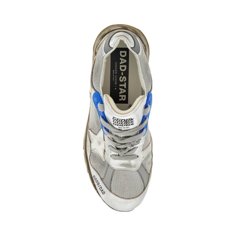 GOLDEN GOOSE-Mesh And Laminated Leather Dad Star Sneakers. -JOHN JULIA.