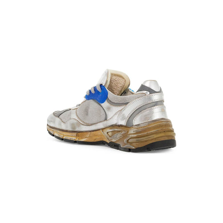 GOLDEN GOOSE-Mesh And Laminated Leather Dad Star Sneakers. -JOHN JULIA.