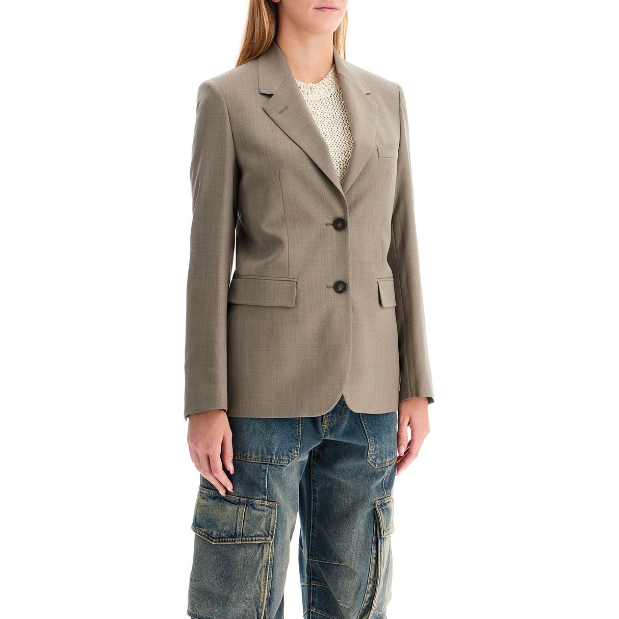 GOLDEN GOOSE-Tailored Wool Fresco Jacket For -JOHN JULIA.