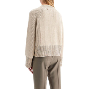 GOLDEN GOOSE-Boxy Sweater With Crystals -JOHN JULIA.