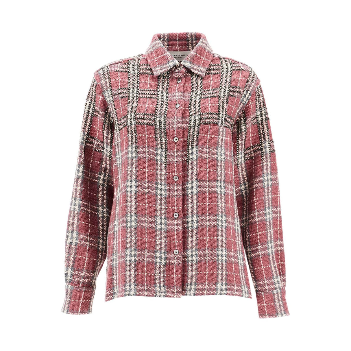 Tweed Overshirt With Applique