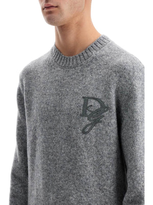 Round Neck Logo Sweater-Dolce & Gabbana-JOHN JULIA