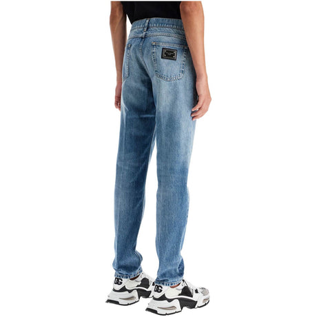 DOLCE & GABBANA-Low Rise Regular Fit Jeans -JOHN JULIA.