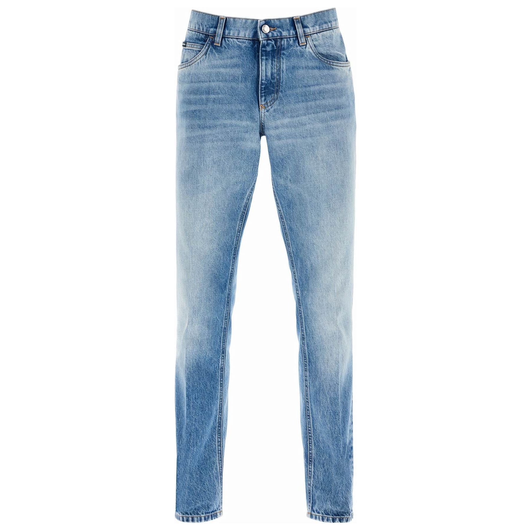 DOLCE & GABBANA-Low Rise Regular Fit Jeans -JOHN JULIA.