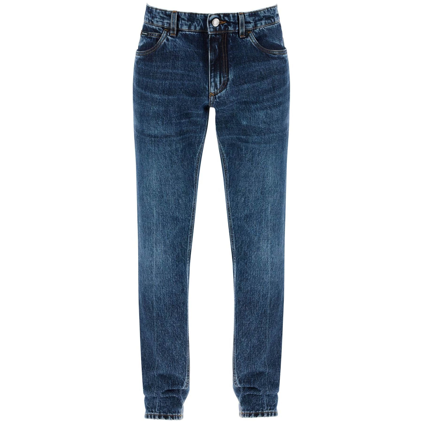 Five-Pocket Regular-Fit Cotton Jeans