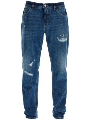 Distressed Loose Fit Jeans-Dolce & Gabbana-JOHN JULIA