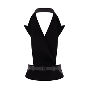 Gabardine And Satin Vest-EDEN PARK-JOHN JULIA