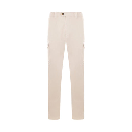 Gabardine Cargo Trousers-BRUNELLO CUCINELLI-JOHN JULIA