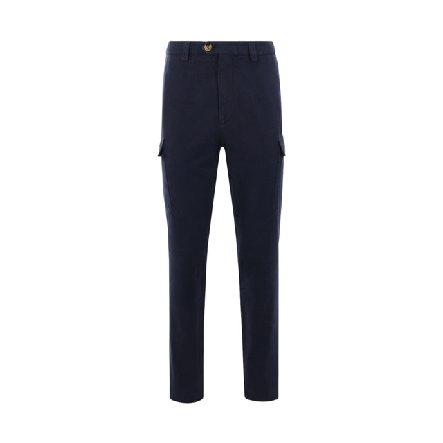 Gabardine Cargo Trousers-BRUNELLO CUCINELLI-JOHN JULIA