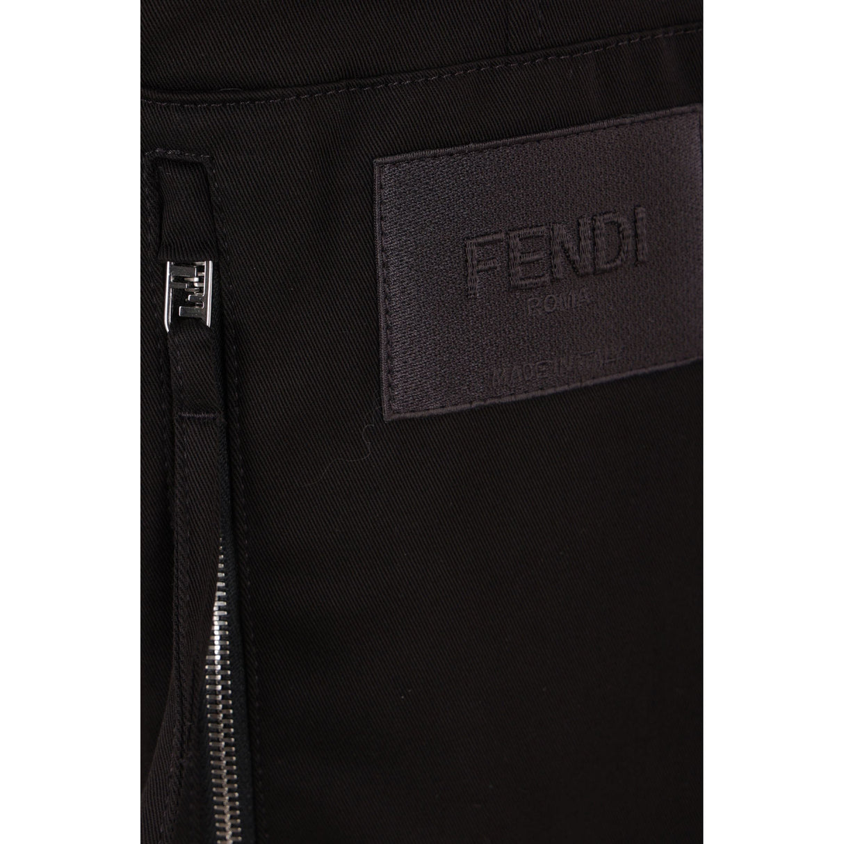 Gabardine Cargo Trousers-FENDI-JOHN JULIA