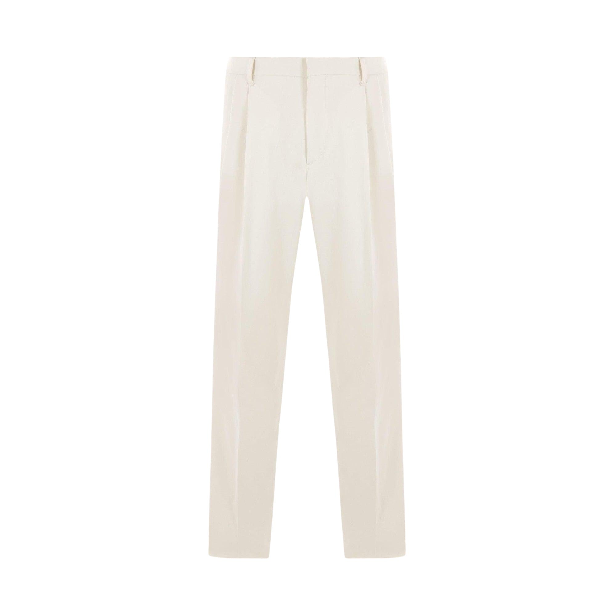 Gabardine Darted Trousers-LARDINI-JOHN JULIA