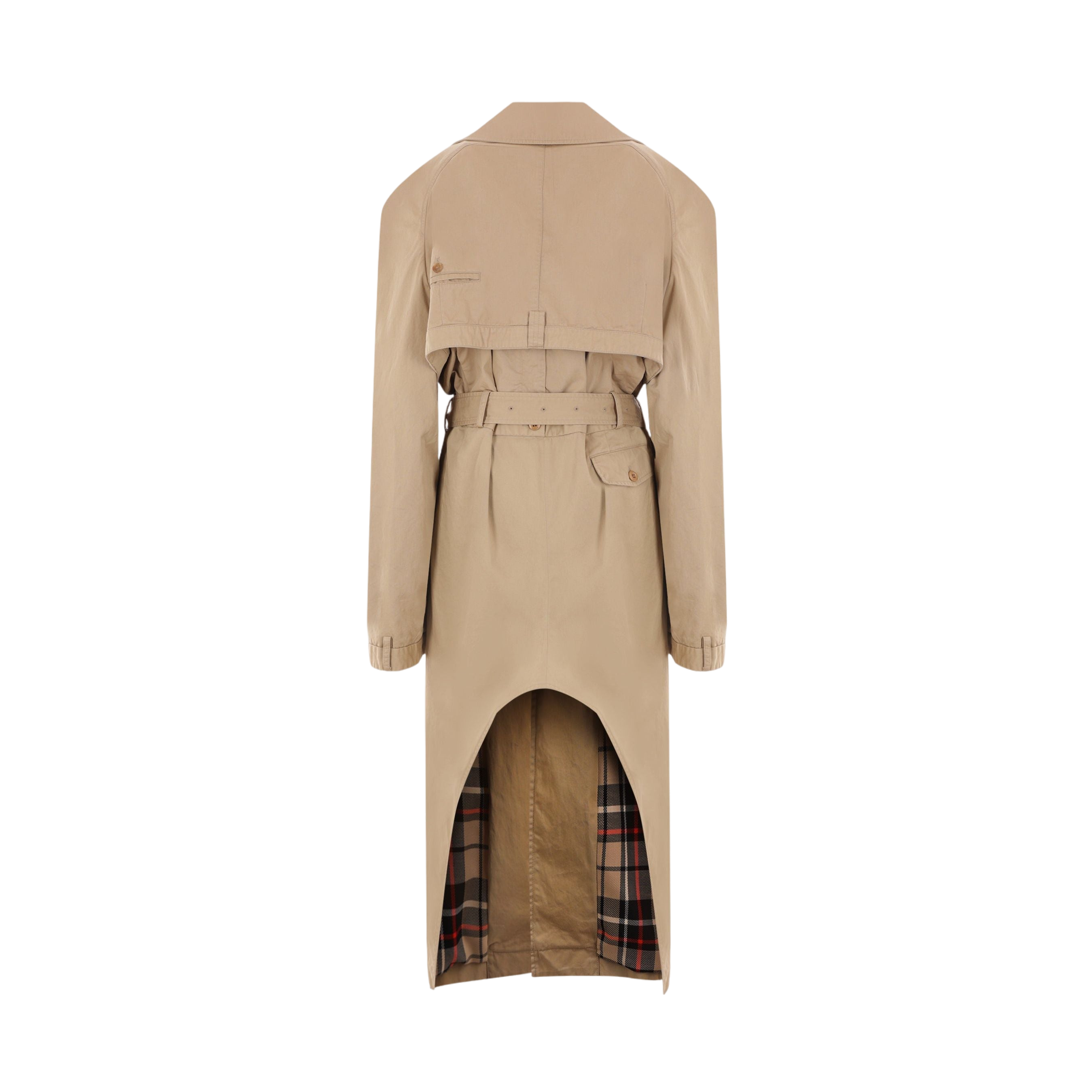 Gabardine Deconstructed Trench Coat-BALENCIAGA-JOHN JULIA