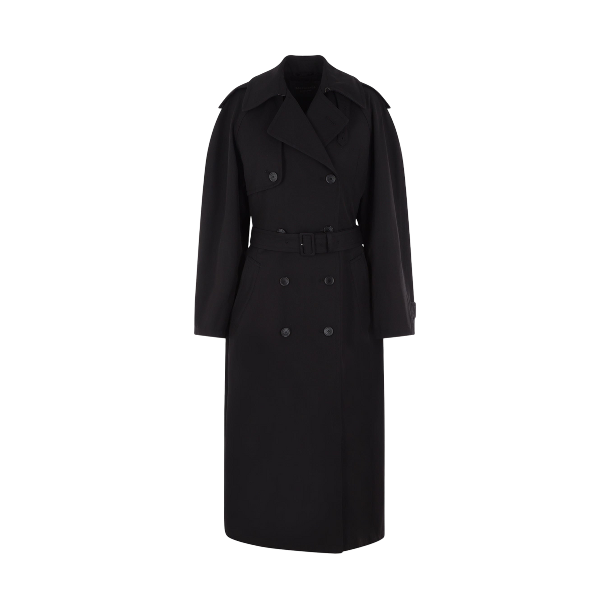 Gabardine Hourglass-shaped Oversized Trench Coat-BALENCIAGA-JOHN JULIA