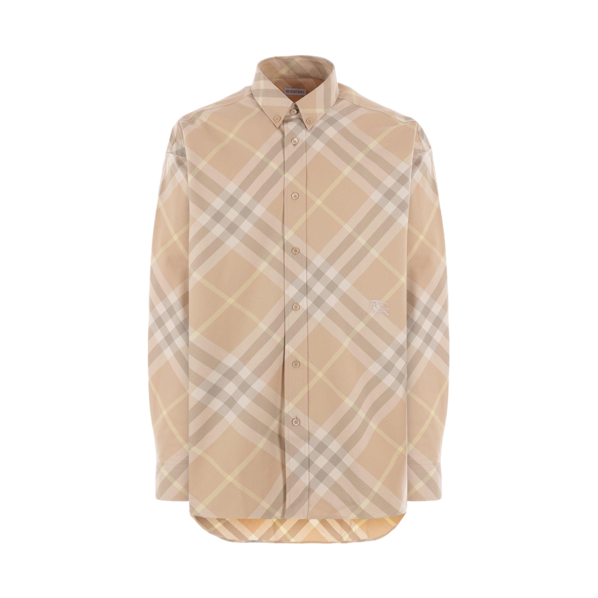 Gabardine Oversized Shirt-BURBERRY-JOHN JULIA