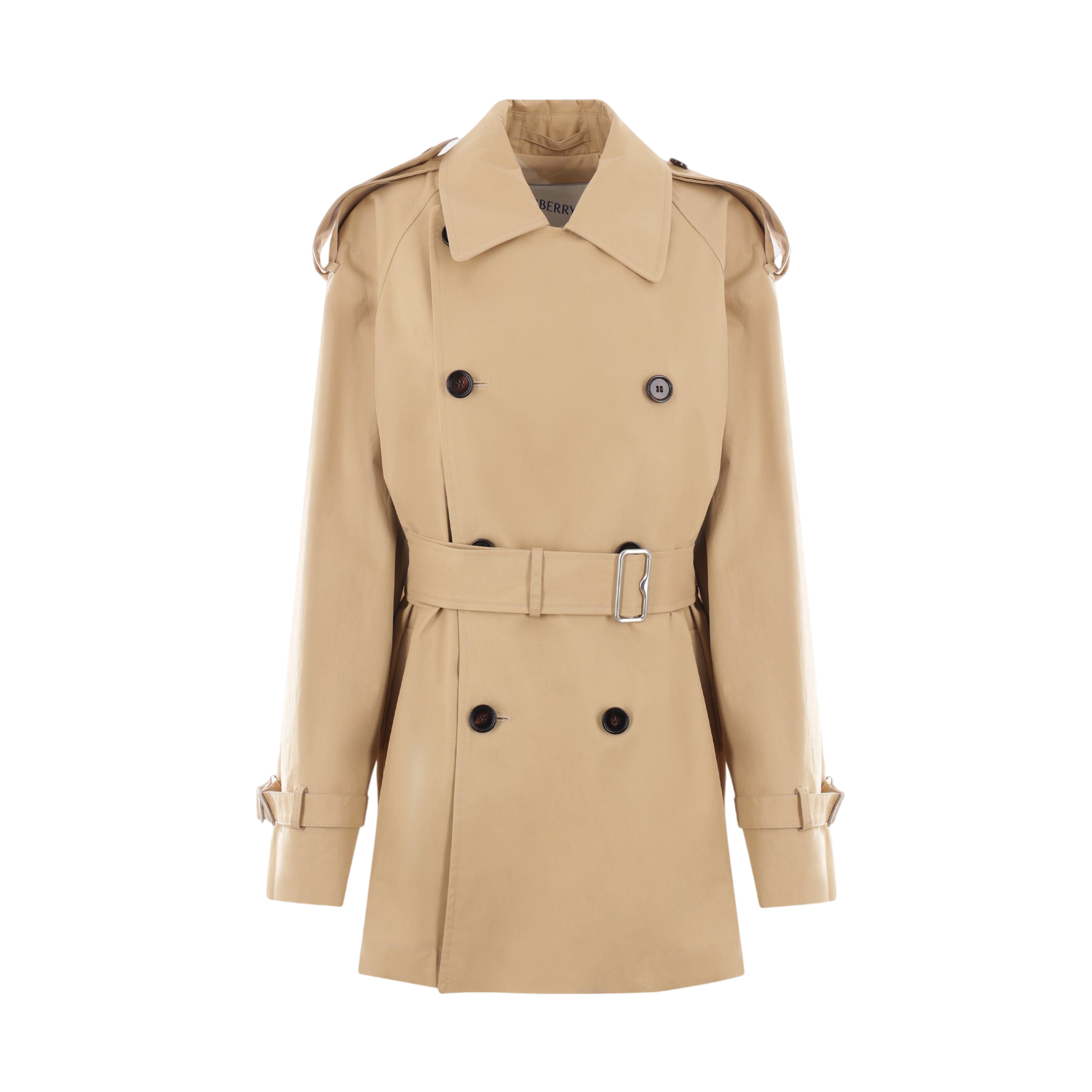 Gabardine Short Trench Coat-BURBERRY-JOHN JULIA