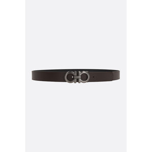 Gancini Matte Leather Reversible Belt-FERRAGAMO-JOHN JULIA