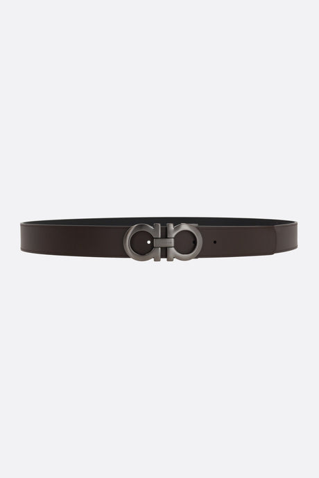 Gancini Matte Leather Reversible Belt-FERRAGAMO-JOHN JULIA