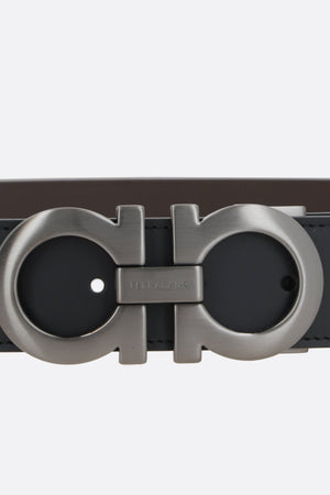 Gancini Matte Leather Reversible Belt-FERRAGAMO-JOHN JULIA