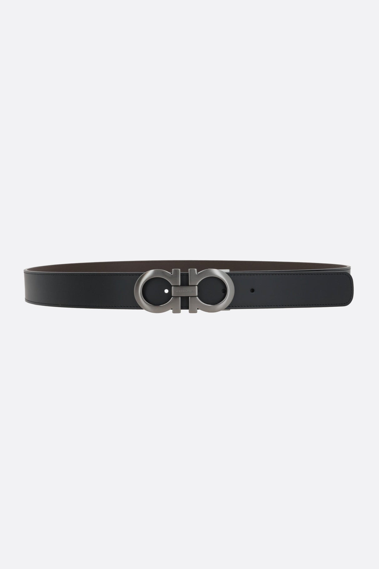 Gancini Matte Leather Reversible Belt-FERRAGAMO-JOHN JULIA