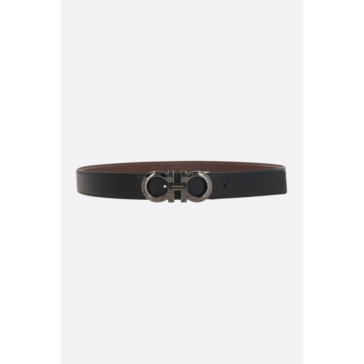 Gancini Smooth Leather Reversible Belt-FERRAGAMO-JOHN JULIA