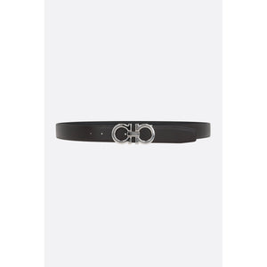 Gancini Smooth Leather Reversible Belt-FERRAGAMO-JOHN JULIA