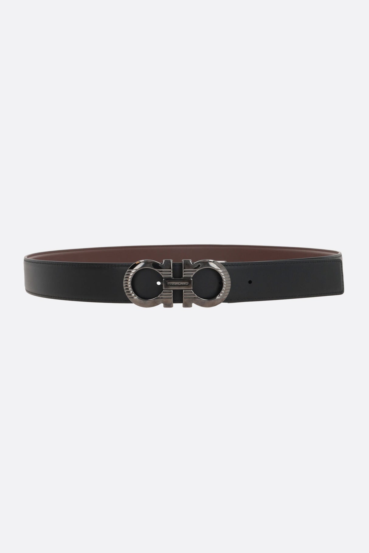 Gancini Smooth Leather Reversible Belt-FERRAGAMO-JOHN JULIA