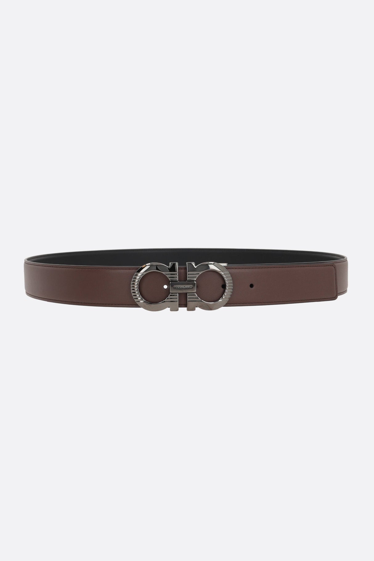 Gancini Smooth Leather Reversible Belt-FERRAGAMO-JOHN JULIA