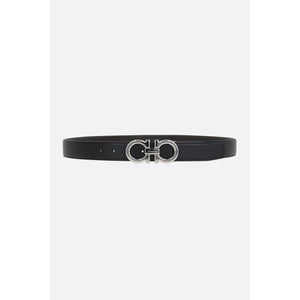 Gancini Smooth Leather Reversible Belt-FERRAGAMO-JOHN JULIA