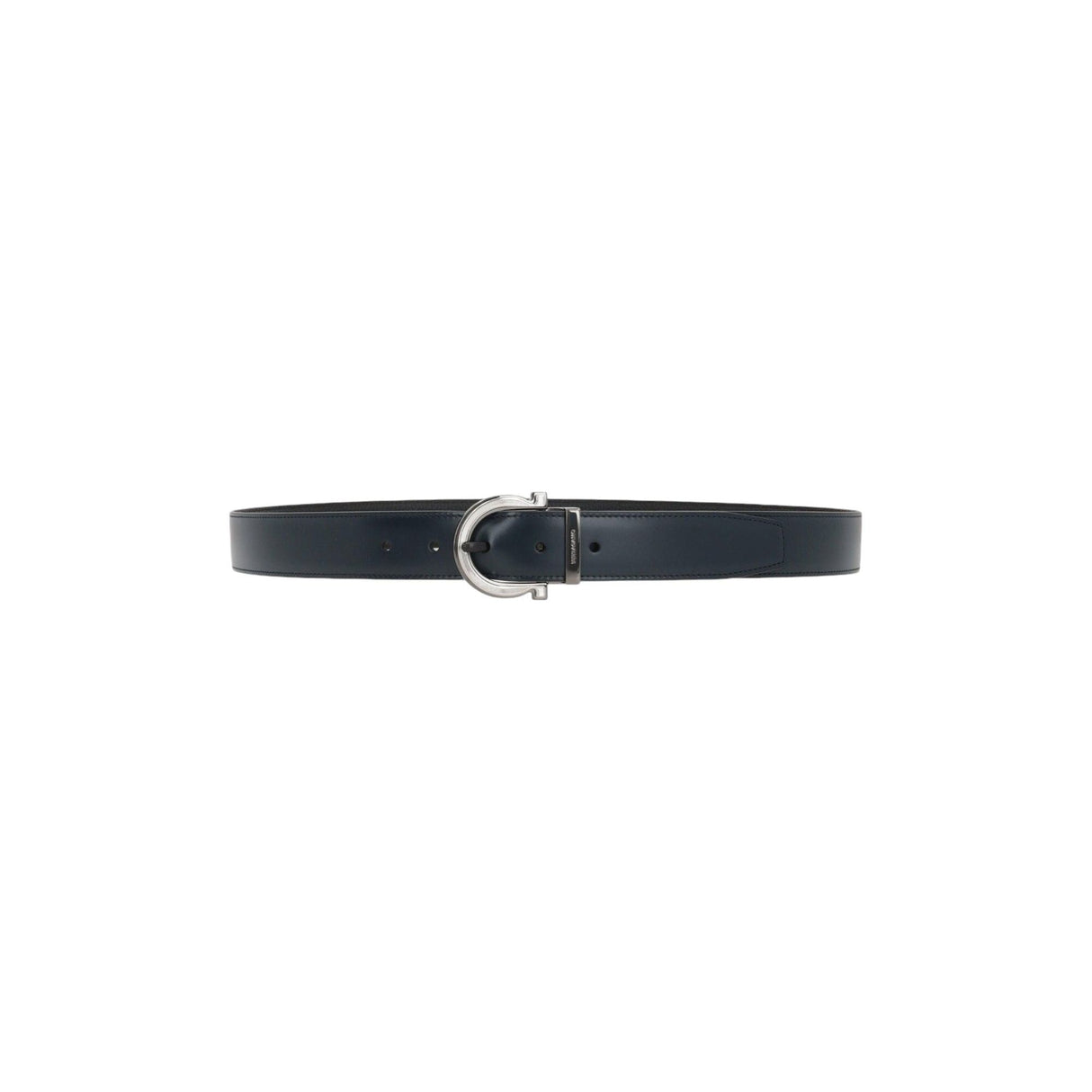 Gancini Smooth and Grainy Leather Reversible Belt-FERRAGAMO-JOHN JULIA