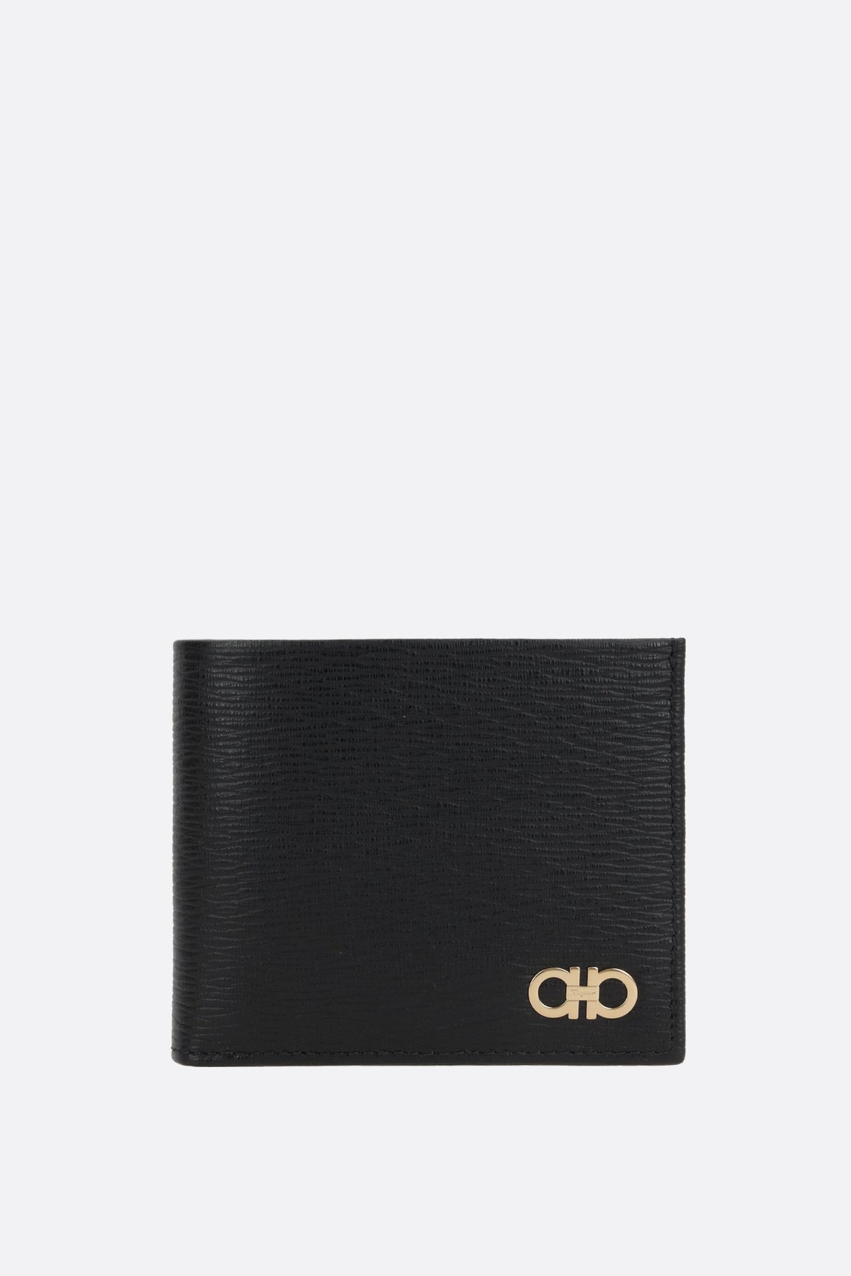 Gancini Textured Leather Billfold Wallet-FERRAGAMO-JOHN JULIA