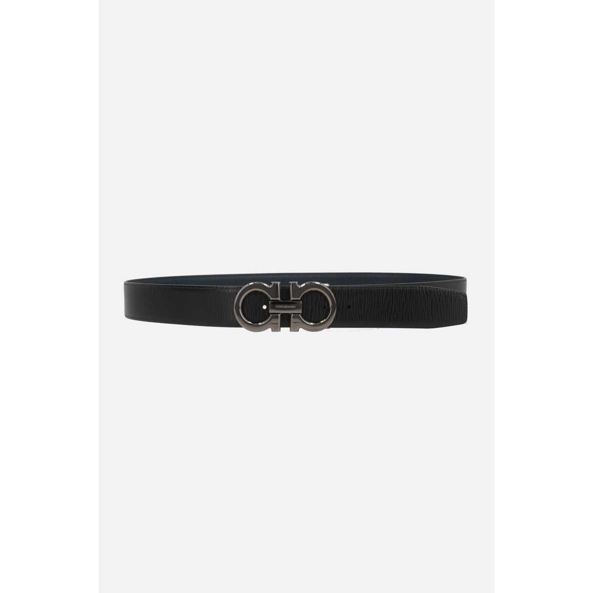 Gancini Textured Leather Reversible Belt-FERRAGAMO-JOHN JULIA