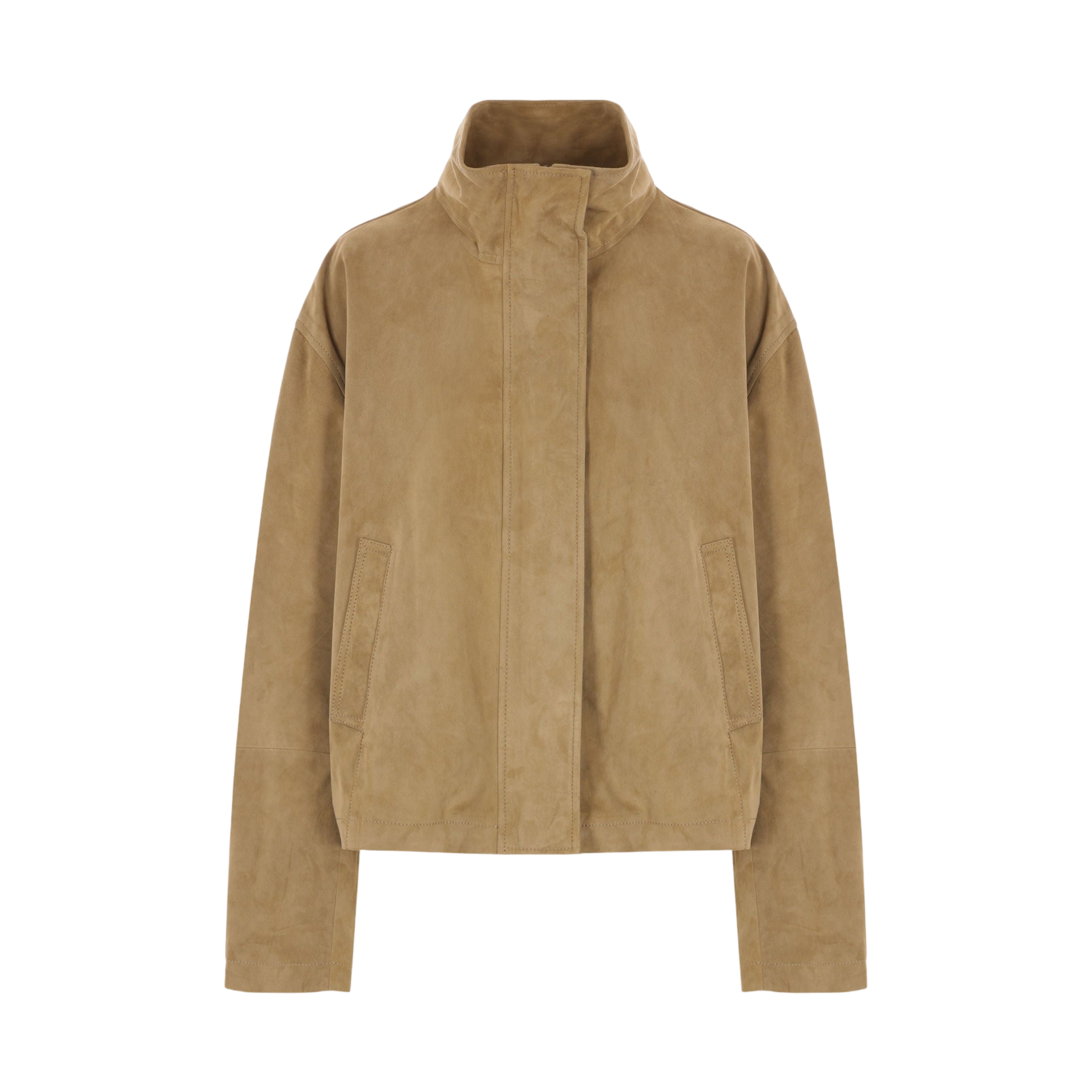 Garine Suede Full-zip Jacket-ARMA-JOHN JULIA