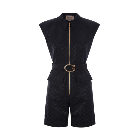 GG Faille Jumpsuit-GUCCI-JOHN JULIA