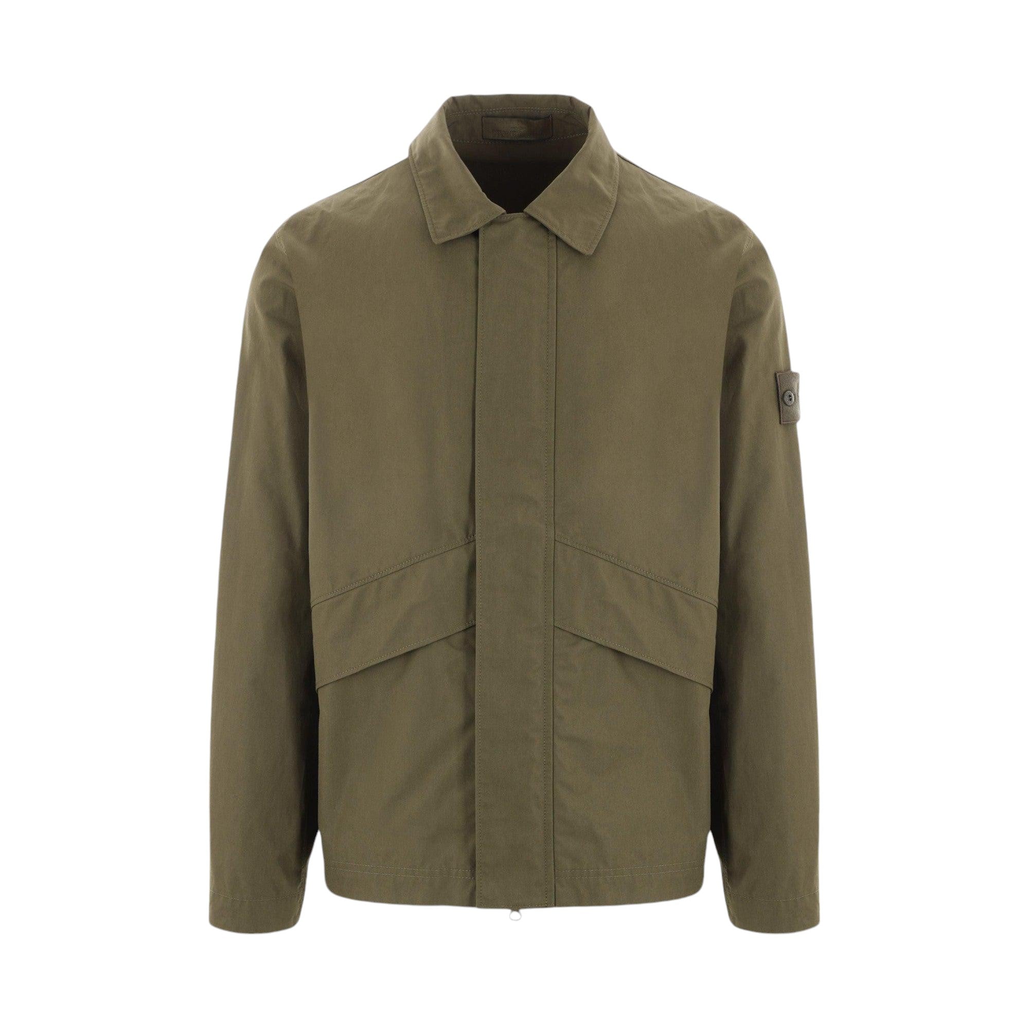 Ghost Cotton Overshirt-STONE ISLAND-JOHN JULIA