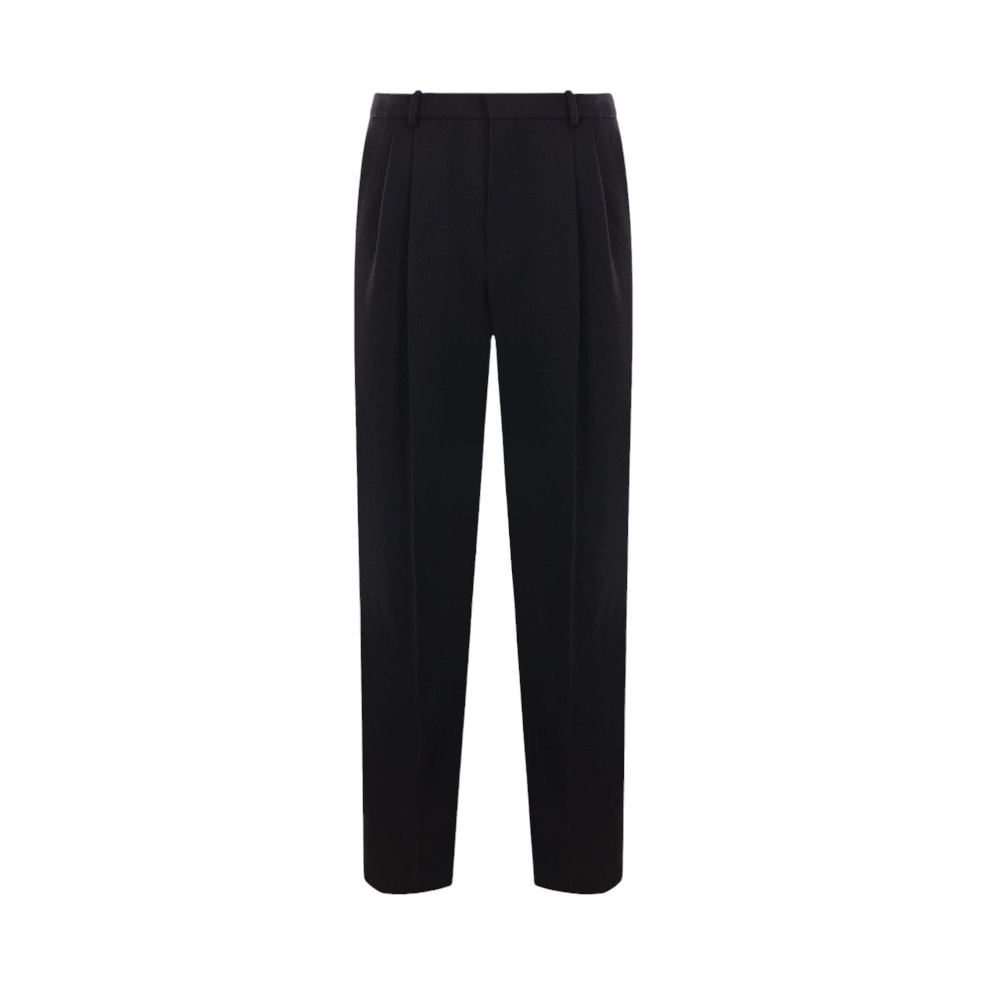 Grain De Poudre High-waist Pants-SAINT LAURENT-JOHN JULIA