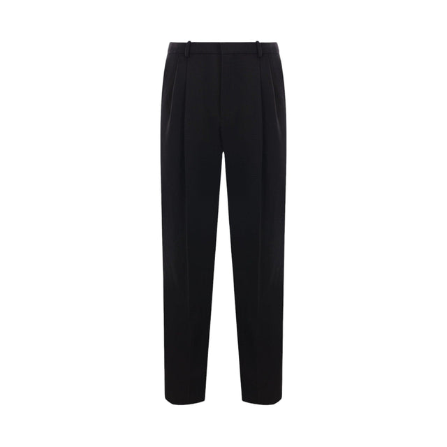 Grain De Poudre High-waist Pants-SAINT LAURENT-JOHN JULIA