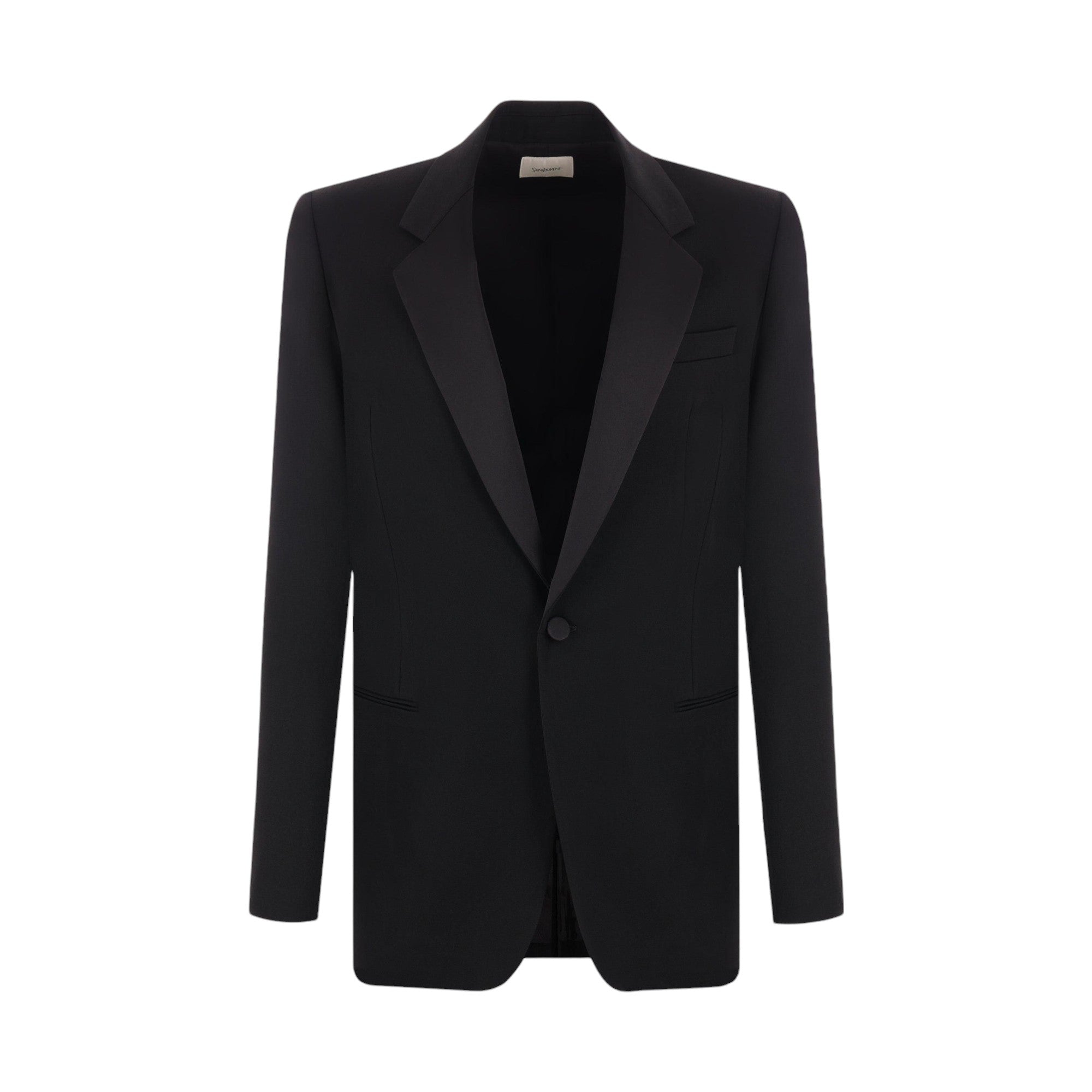 Grain De Poudre Tuxedo Jacket-SAINT LAURENT-JOHN JULIA