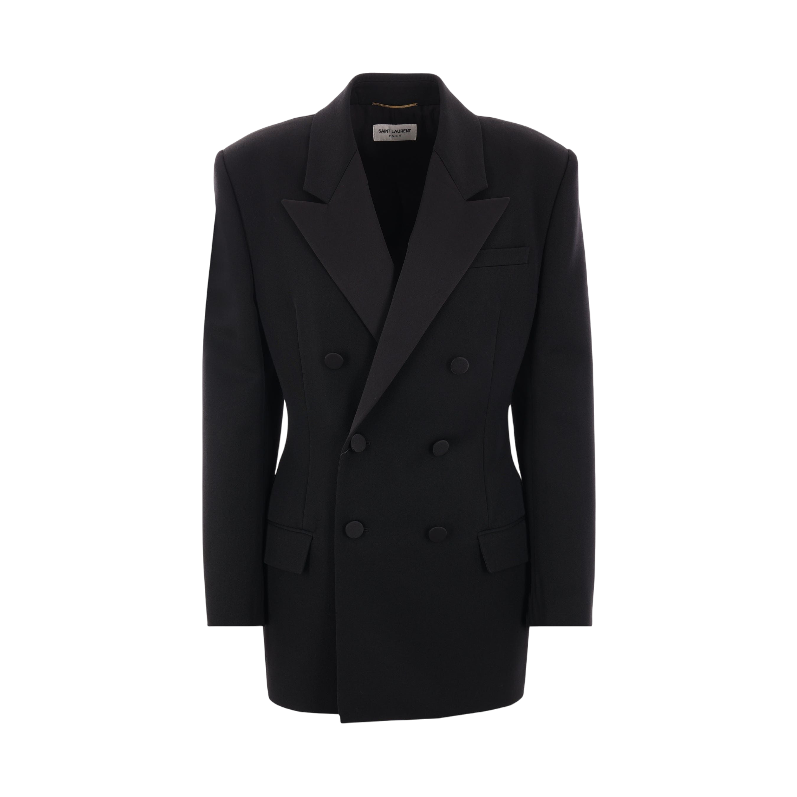 Grain De Poudre Tuxedo Jacket-SAINT LAURENT-JOHN JULIA