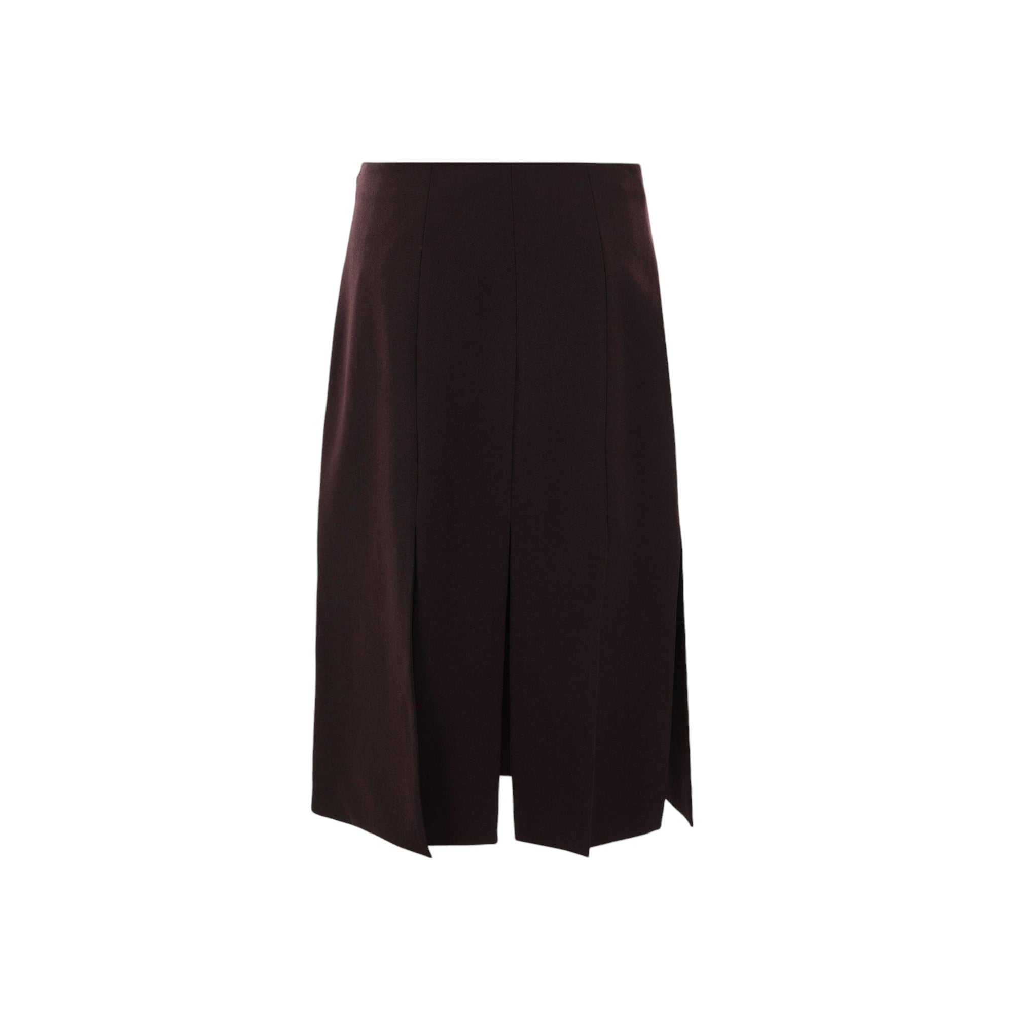 Grain De Poudre Wool Midi Skirt-FENDI-JOHN JULIA