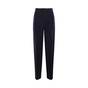 Grain De Poudre Wool Pants-BOTTEGA VENETA-JOHN JULIA