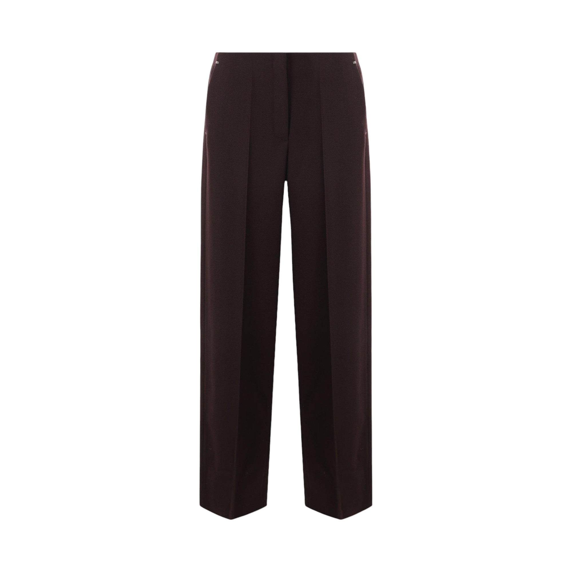 Grain De Poudre Wool Straight-leg Pants-FENDI-JOHN JULIA