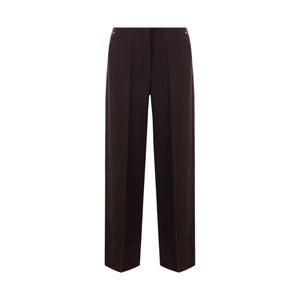 Grain De Poudre Wool Straight-leg Pants-FENDI-JOHN JULIA