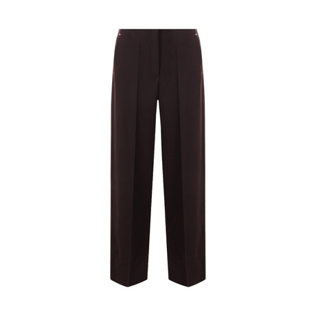 Grain De Poudre Wool Straight-leg Pants-FENDI-JOHN JULIA