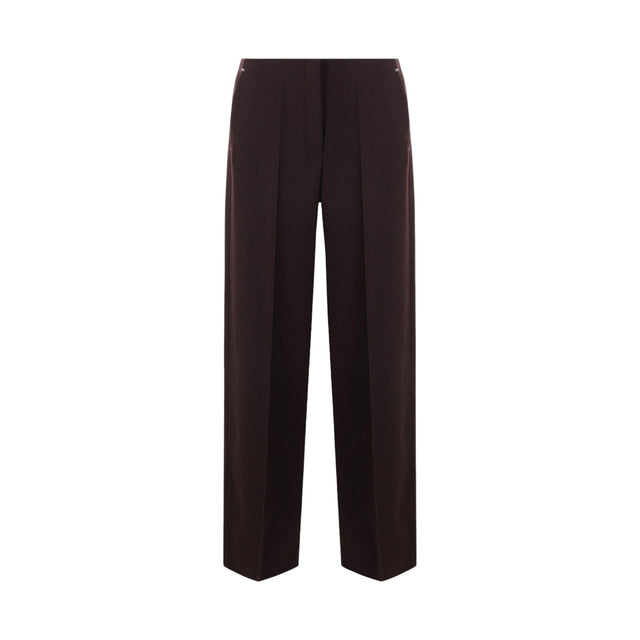 Grain De Poudre Wool Straight-leg Pants-FENDI-JOHN JULIA