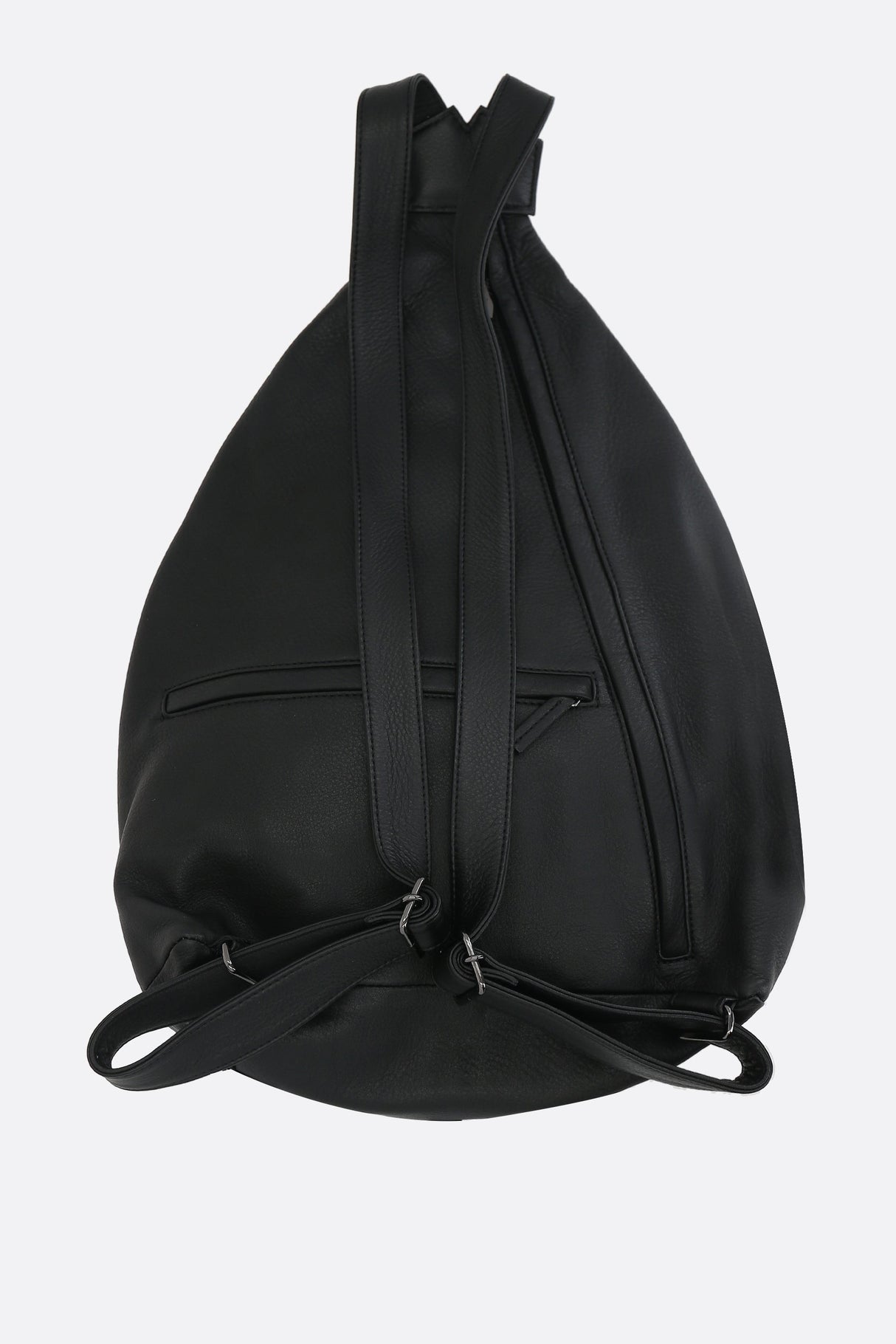 Grainy Leather Backpack-DISCORD YOHJI YAMAMOTO-JOHN JULIA