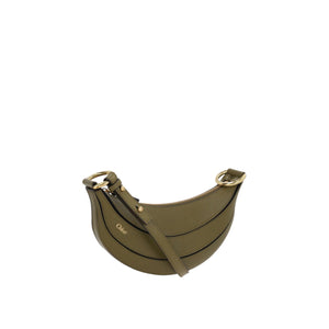 Grainy Leather Banana Shoulder Bag-CHLOÉ-JOHN JULIA