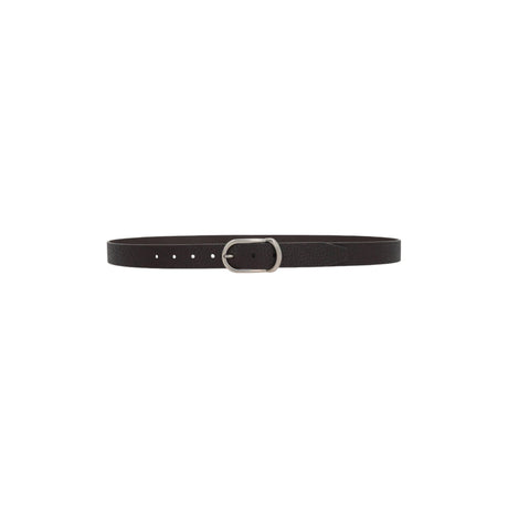 Grainy Leather Belt-BRUNELLO CUCINELLI-JOHN JULIA