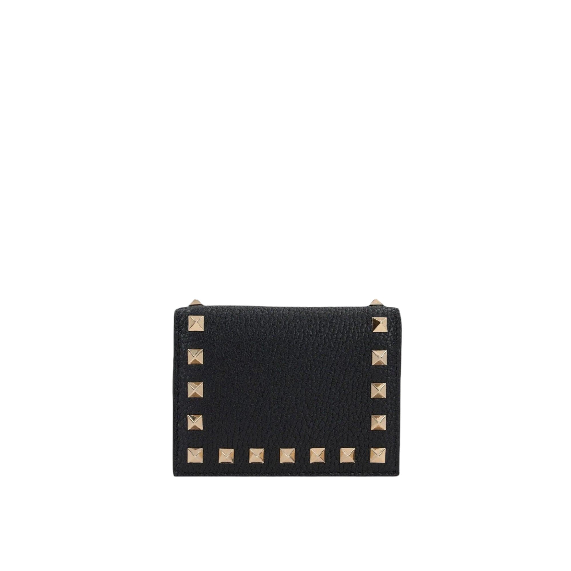 Grainy Leather Flap Wallet-VALENTINO GARAVANI-JOHN JULIA